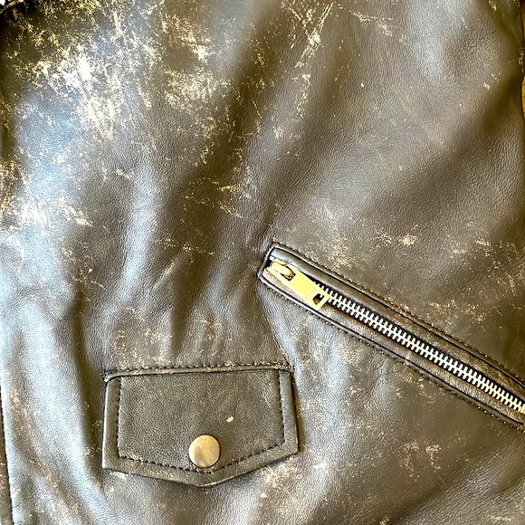 KOLLAR Distressed Leather Jacket! - Picture 7 of 12